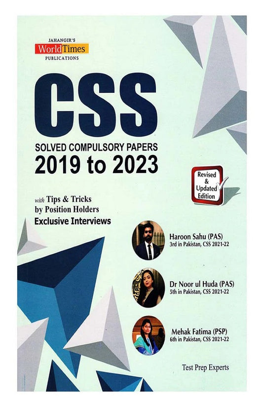 CSS Solved Compulsory Papers (2019–2023) with Tips & Tricks by Toppers | JWT