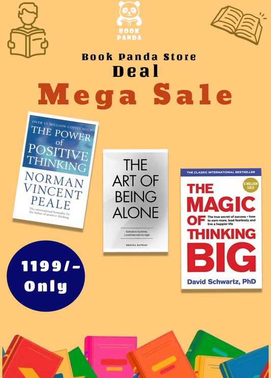 Combo Deal – The Power of Positive Thinking + The Magic of Thinking Big + The Art of Being Alone (3 Self-Help & Motivation Books Set)