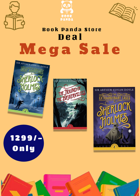 Combo Deal – The Great Adventures of Sherlock Holmes + The Extraordinary Cases of Sherlock Holmes + The Hound of the Baskervilles (3 Mystery Novels Set – Sherlock Holmes Collection)