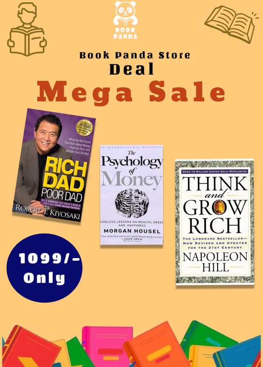 Combo Deal – Rich Dad Poor Dad + The Psychology of Money + Think and Grow Rich (3 Books Set)