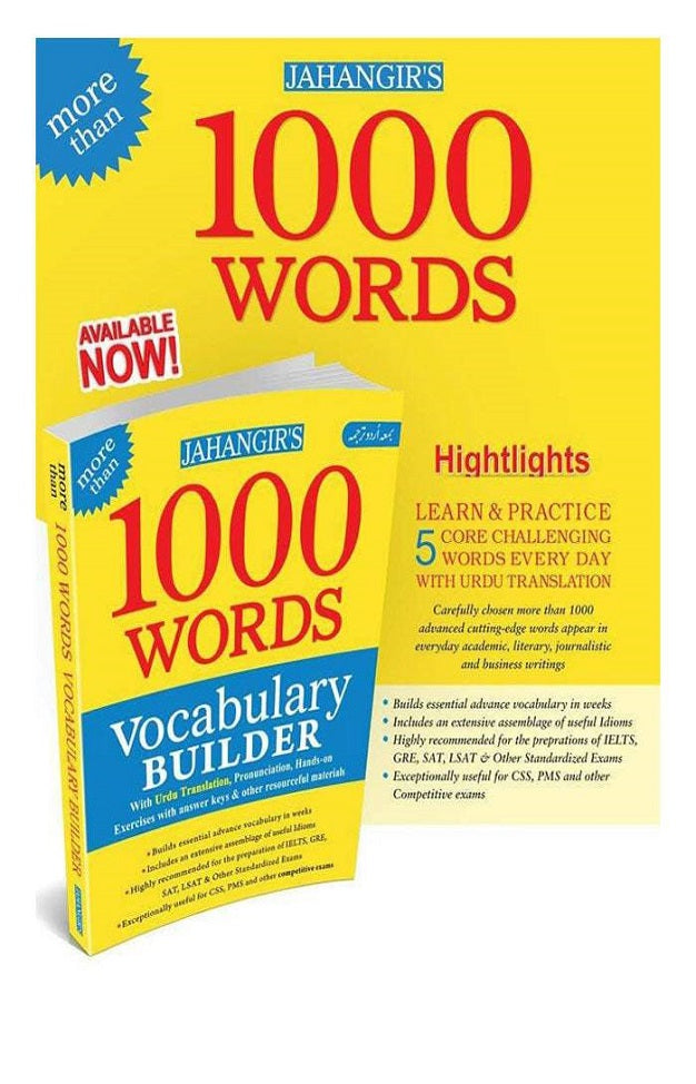 1000 Vocabulary Words – English Vocabulary Builder for CSS, PMS, IELTS & Competitive Exams