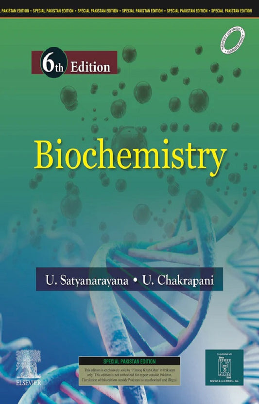 Biochemistry by U. Satyanarayana – 6th Edition (Latest Edition)